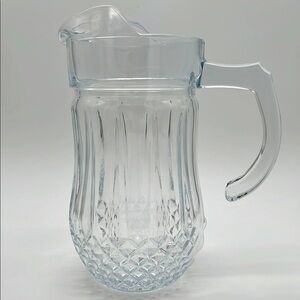 Gibson Home Brunson Glass Pitcher - Diamond Pattern